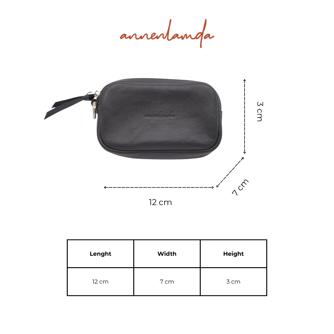 Túi da bò lót cừu nhung hình Bánh Tổ AN-ACBK005
