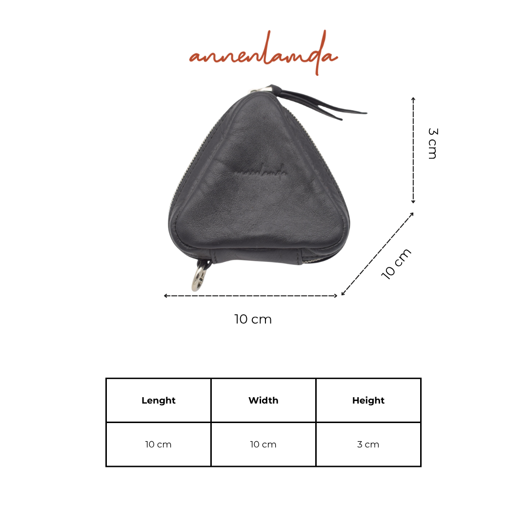 Túi da bò lót cừu nhung hình Bánh Tro AN-ACBK007