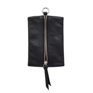 Túi mini da bò lót cừu nhung hình Bánh Nậm Nhỏ AN-ACBK0011