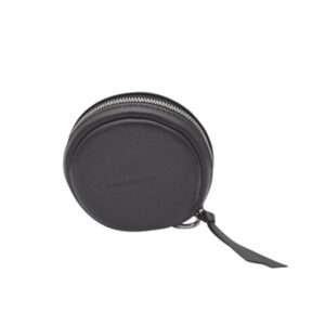 Túi mini da bò lót cừu nhung hình Bánh Dày AN-ACBK004