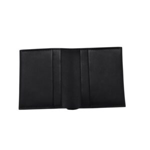 Fold-Over Cowhide Leather Wallet - annenlamda